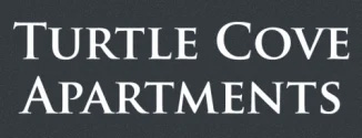 The image shows the name of a place called Turtle Cove Apartments.